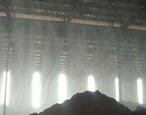 湖南中鑫礦業噴霧除塵系統通過驗收